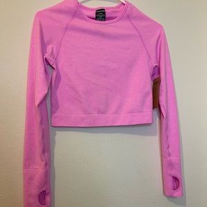 Pink active top